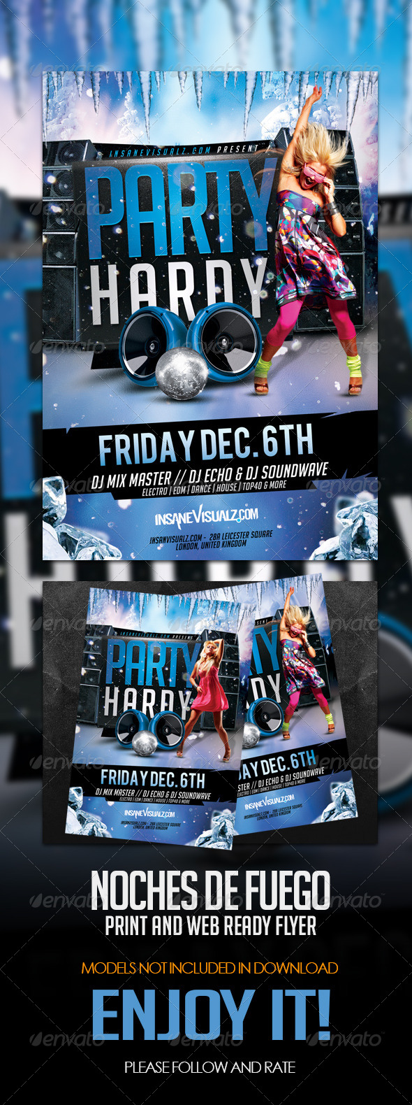 Party Hardy Flyer Template - Clubs & Parties Events