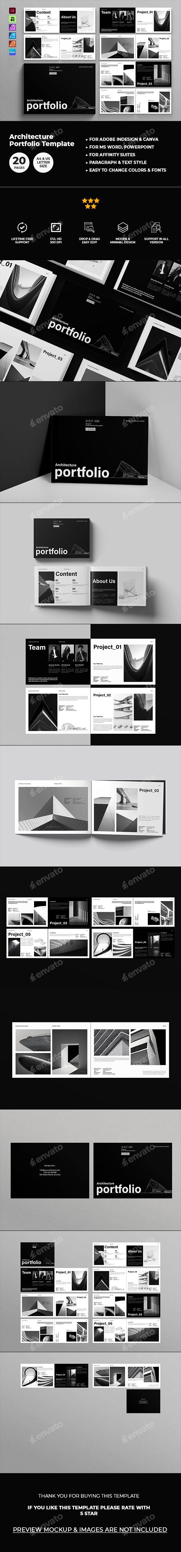 Architecture Portfolio Template Landscape