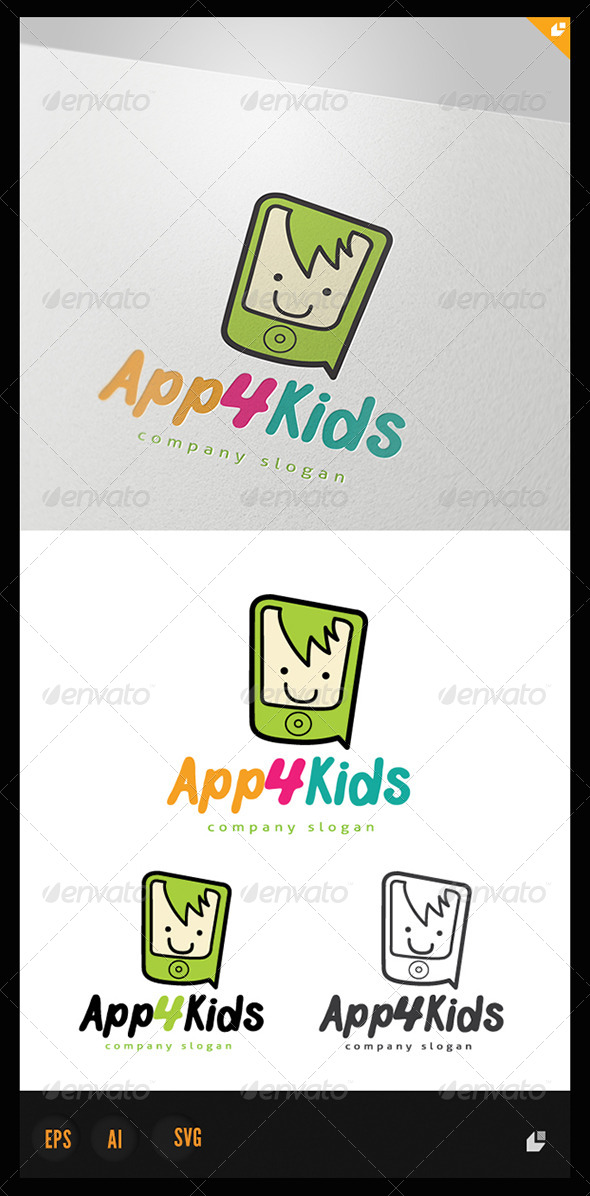 App for Kids - Humans Logo Templates