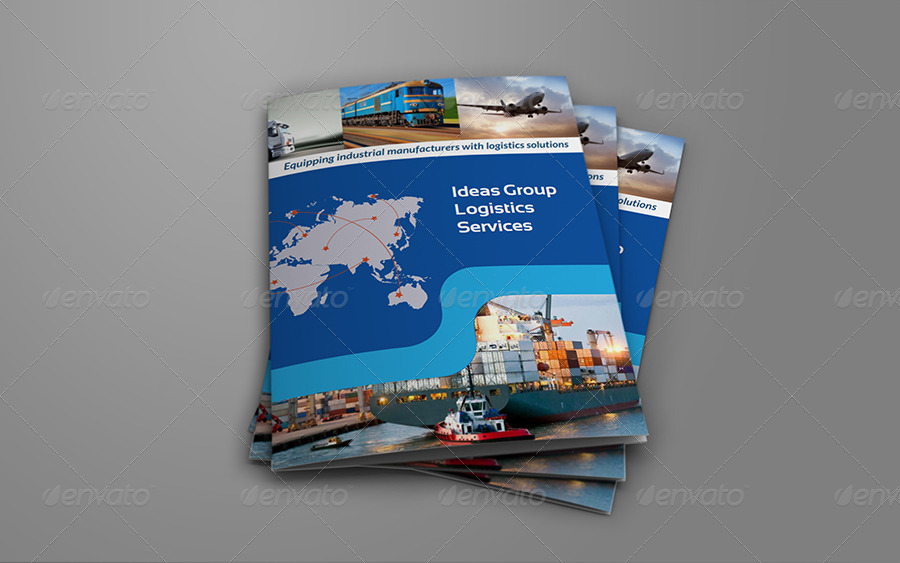 Logistics Services Bi Fold Brochure Template Print Templates Logistics Services Bi Fold Brochure Template Print Templates