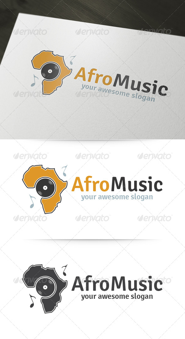 Afro Music Logo - Objects Logo Templates
