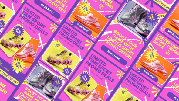 Social Media Sport Sale Promo After Effect Openers template preview
