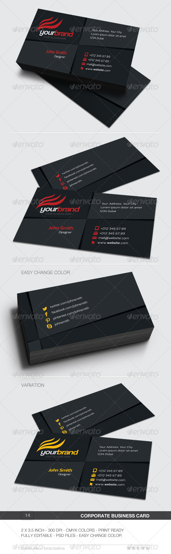Corporate Business Card - 14 - Corporate Business Cards