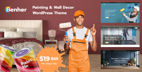 Benher – Painting & Wall Decor WordPress Theme