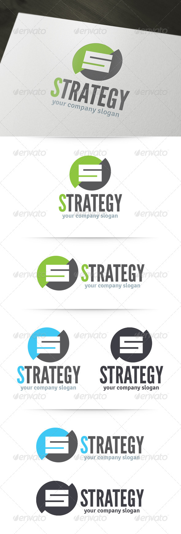 Strategy - Letter S Logo - Letters Logo Templates