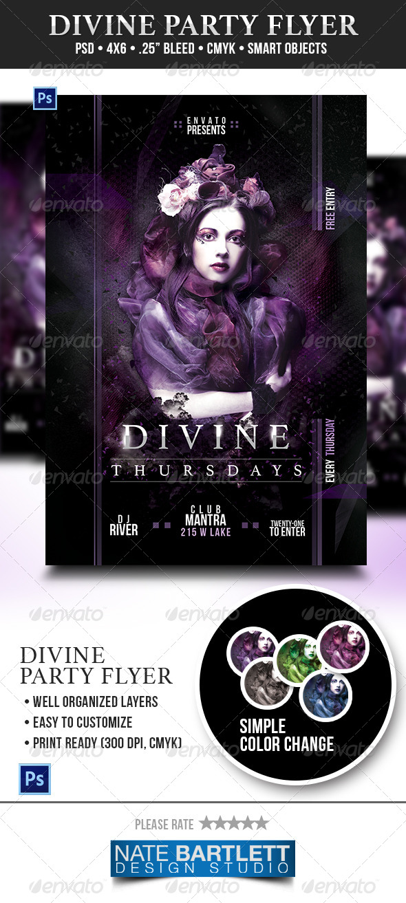 Divine Party Flyer - Events Flyers