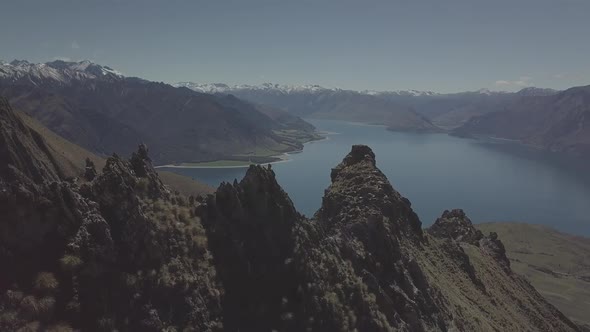 Aerial New Zealand scenery