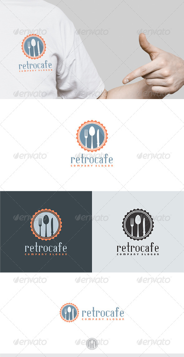 Retro Cafe Logo - Food Logo Templates