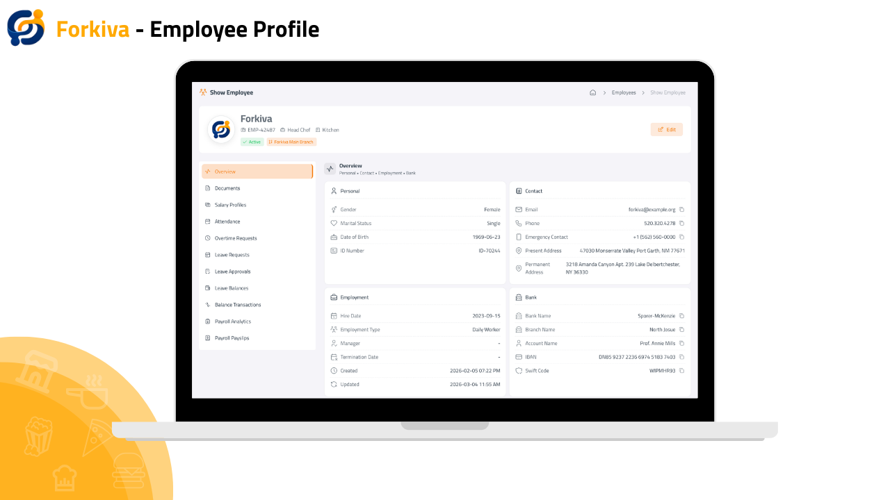 Forkiva HR – Payroll Analytics & Salary Insights Add-on for Forkiva POS ...