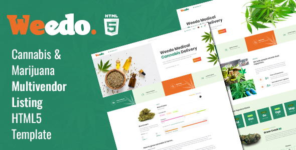 Weedo | Cannabis Listing HTML5 Template preview