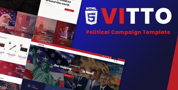 Vitto | Political Campaign HTML5 Template preview