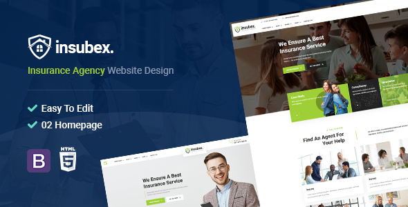 Insubex | Insurance Broker HTML5 Template preview
