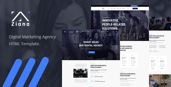 Ziana – Digital Agency Modern HTML Template preview