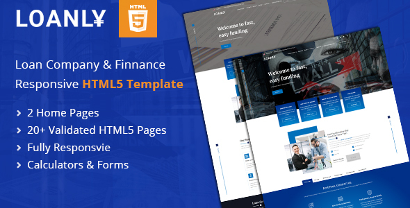Loanly | Financial Loans HTML5 Template preview