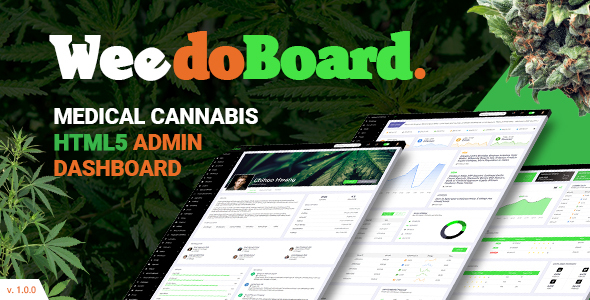Weedoboard | Cannabis Dashboard Html5 Template preview