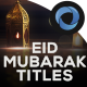Eid Mubarak Titles - VideoHive Item for Sale