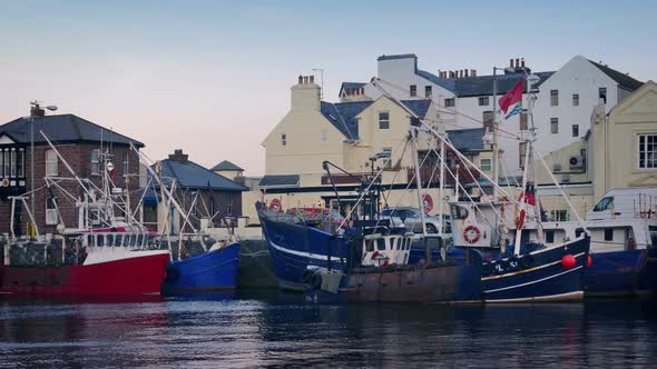 Harbor Scene In The Evening alt