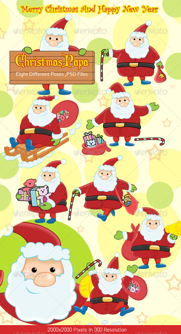 Christmas Santa Claus - Characters Illustrations
