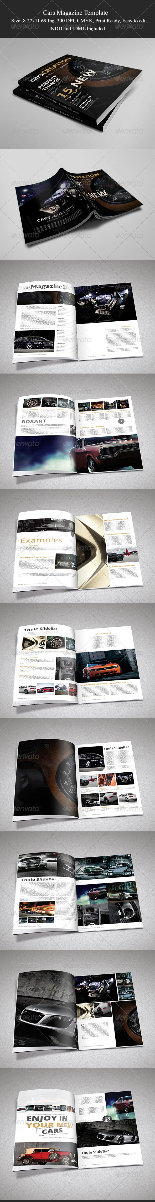 Cars Magazine Template II - Magazines Print Templates