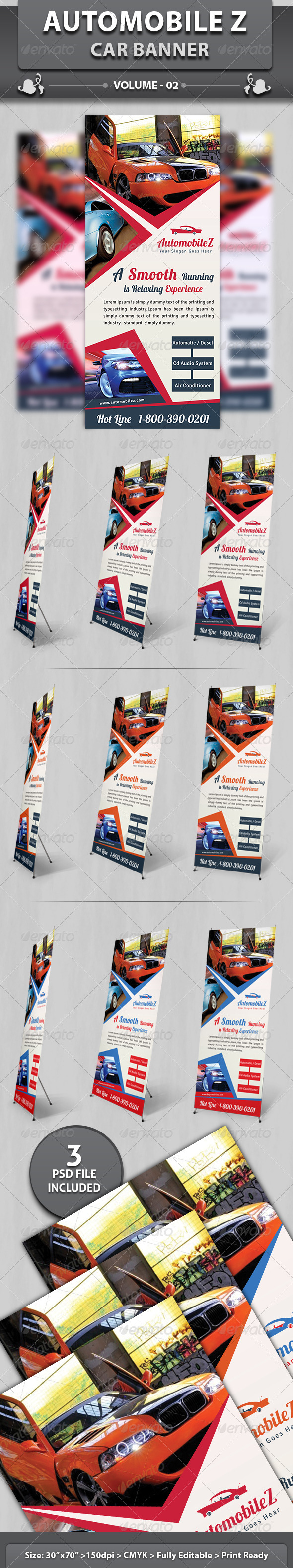 Automobile Business Banner | Volume 1 - Signage Print Templates