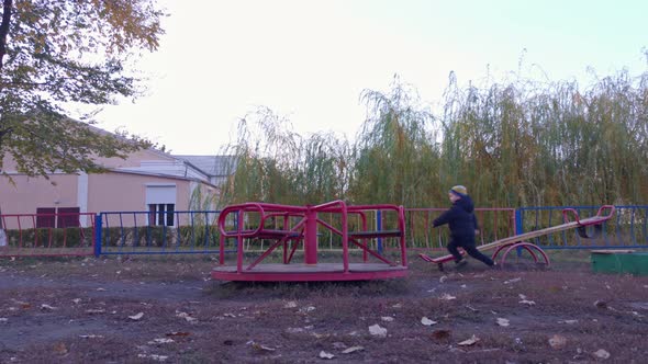 Boy On The Playground Slow Motion alt