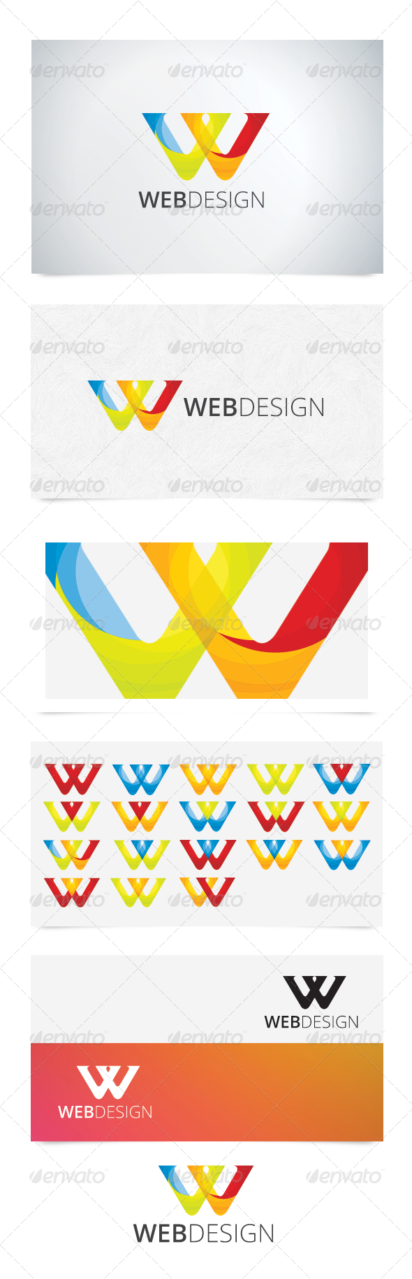 W Character Logo - Abstract Logo Templates