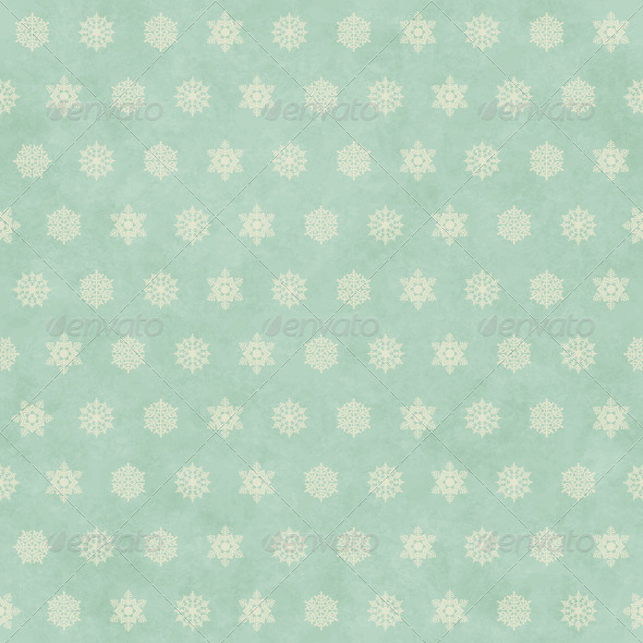 Christmas Winter Retro Seamless Pattern Background - Patterns Decorative