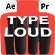 TYPE LOUD — 10 Poster-Ready 3D Typography Titles | AE + Premiere Pro MOGRT (4K) - VideoHive Item for Sale