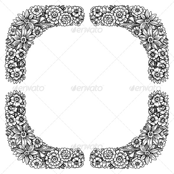 Floral Decorative Frame - Patterns Decorative