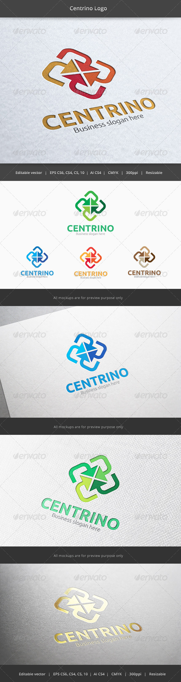 Centrino Center Logo - Vector Abstract