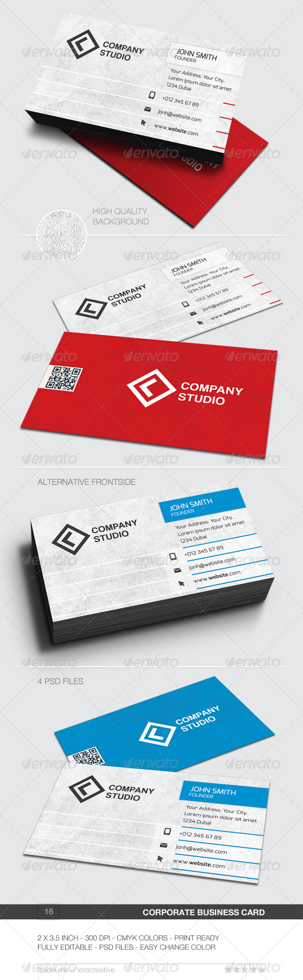 Corporate Business Card - 16 - Corporate Business Cards