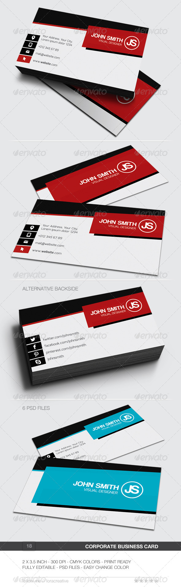 Corporate Business Card - 18 - Corporate Business Cards