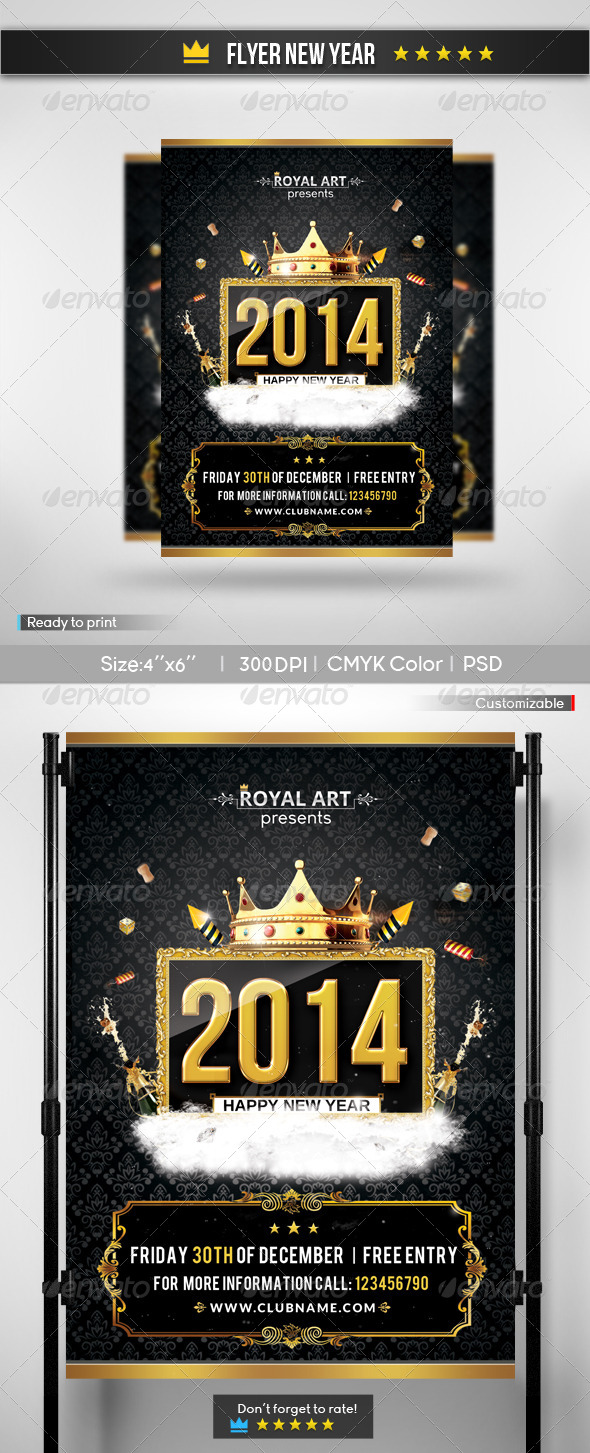 Flyer New Year 2 - Holidays Events