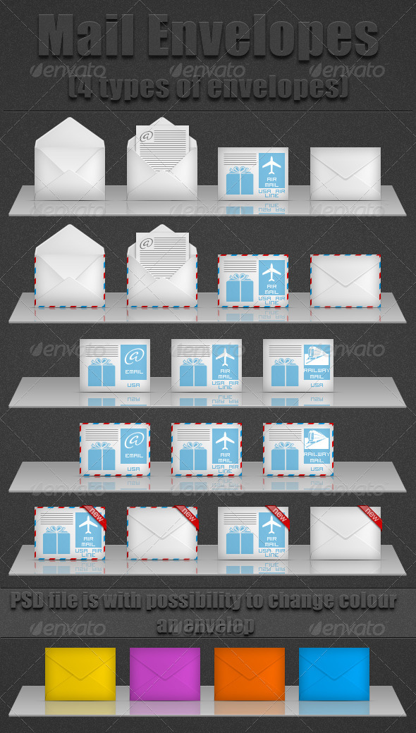 Mail Envelopes - Web Icons