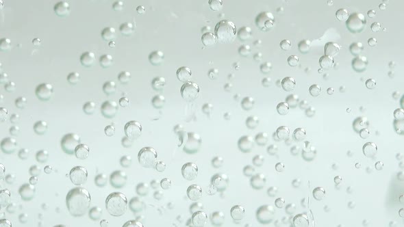Air bubbles of the fizzy water. alt
