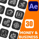 30 Money &amp; Business Icons Pack | After Effects &amp; Lottie Animation - VideoHive Item for Sale