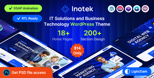 Inotek - IT Solutions and Business Technology WordPressTheme