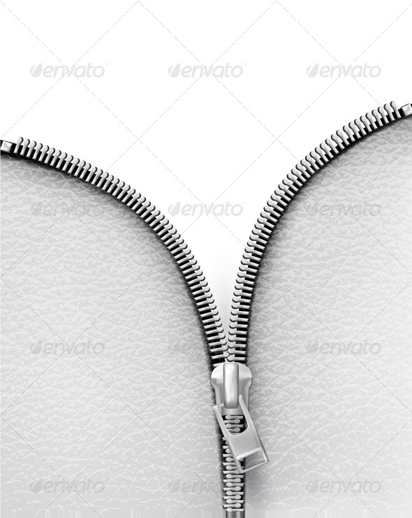 White Leather Texture Background with Zipper - Backgrounds Decorative