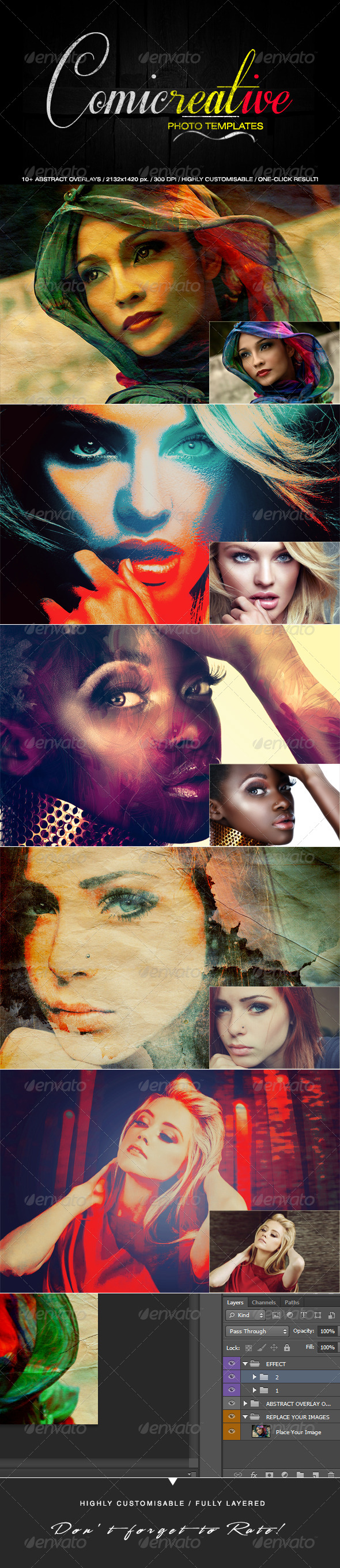 Comicreative Photo Templates - Artistic Photo Templates