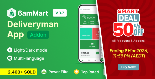 6amMart - Delivery Man App