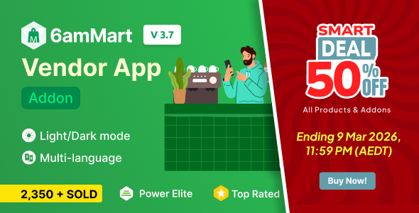 6amMart - Vendor App
