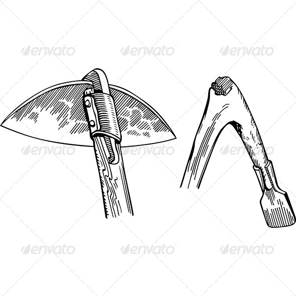 Hoes - Man-made Objects Objects