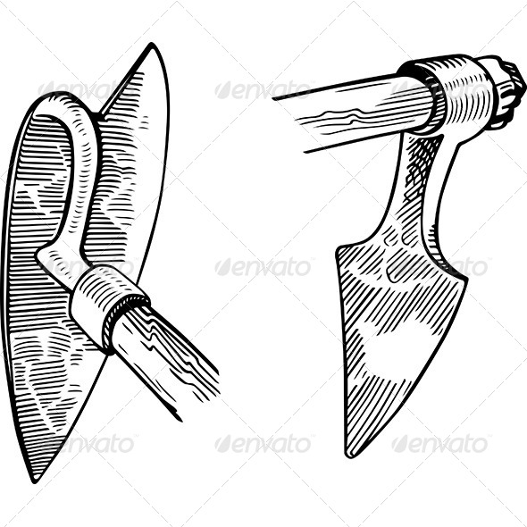 Hoes - Man-made Objects Objects