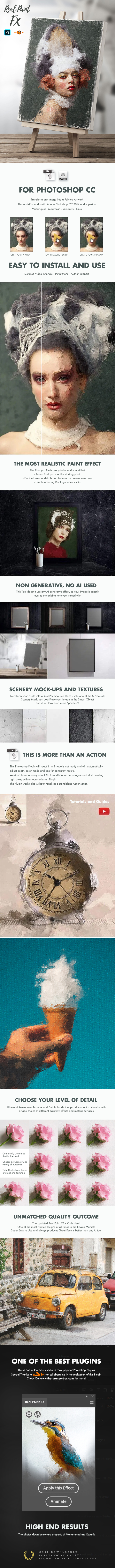 Real Paint FX - Photoshop Add-On