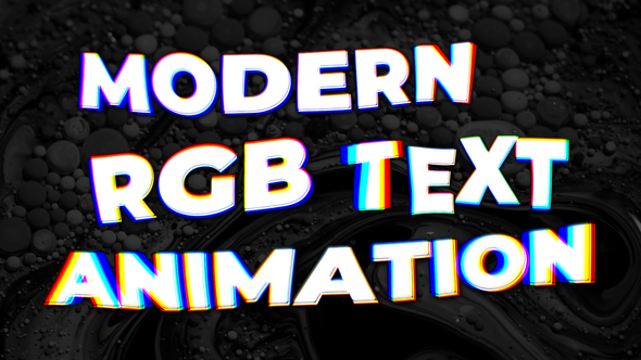 RGB Text Animation, After Effects Project Files | VideoHive