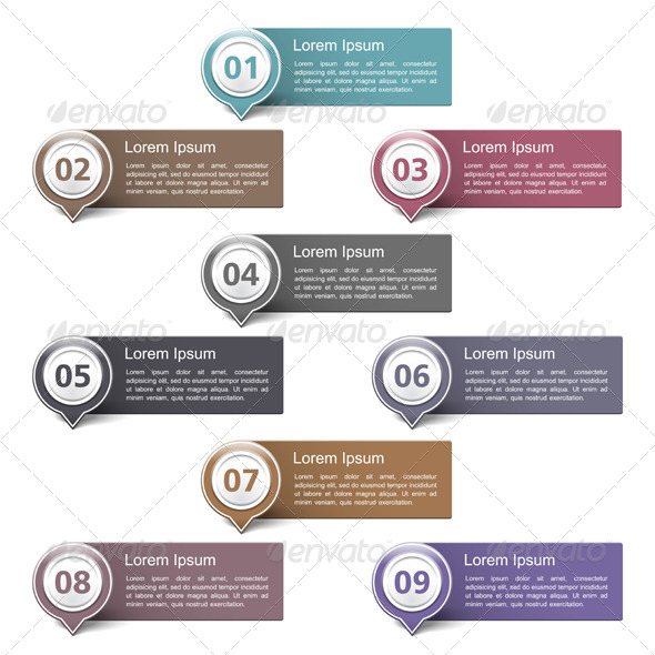 Design Elements with Numbers - Miscellaneous Vectors