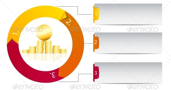 Infographic Business Template Vector Illustration - Web Technology