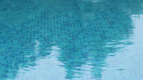 Surface of Blue Swimming Pool