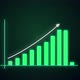 Growing up graph in 4K with alpha channel - VideoHive Item for Sale