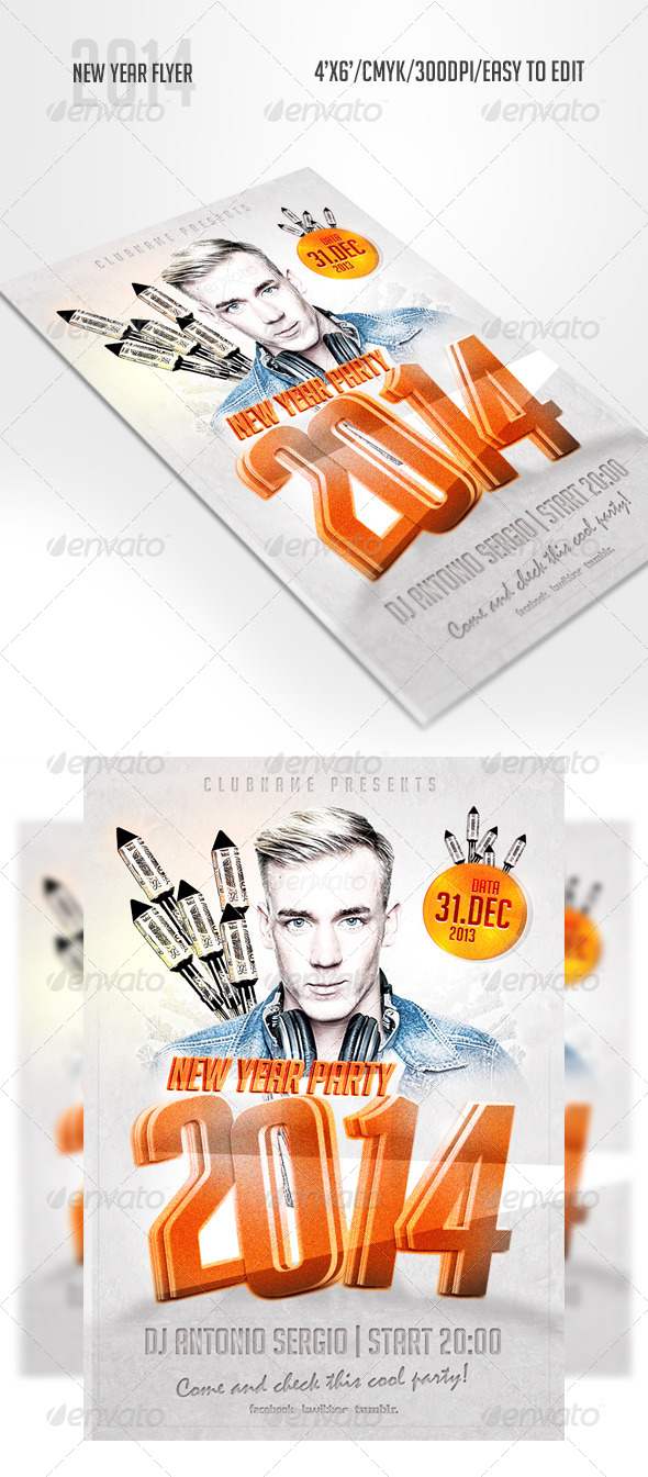 New Year Flyer - Clubs & Parties Events